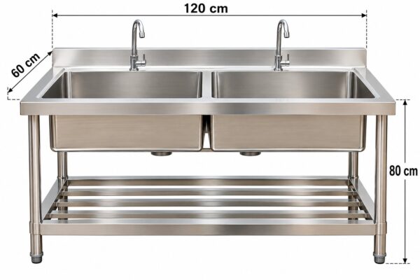 Double sink(line cut stand)