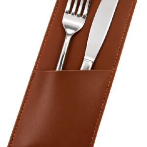 Leather Cutlery Holder (brown)