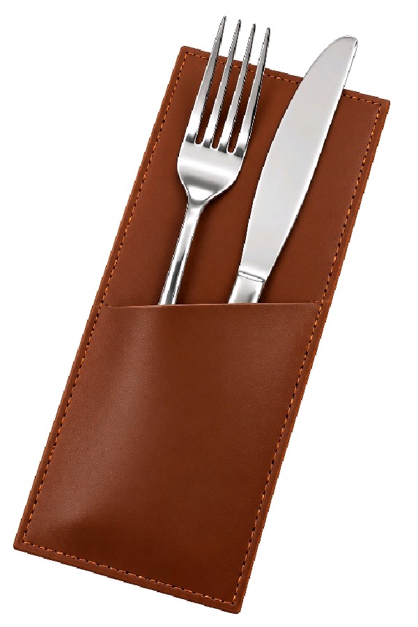 Leather Cutlery Holder (brown)