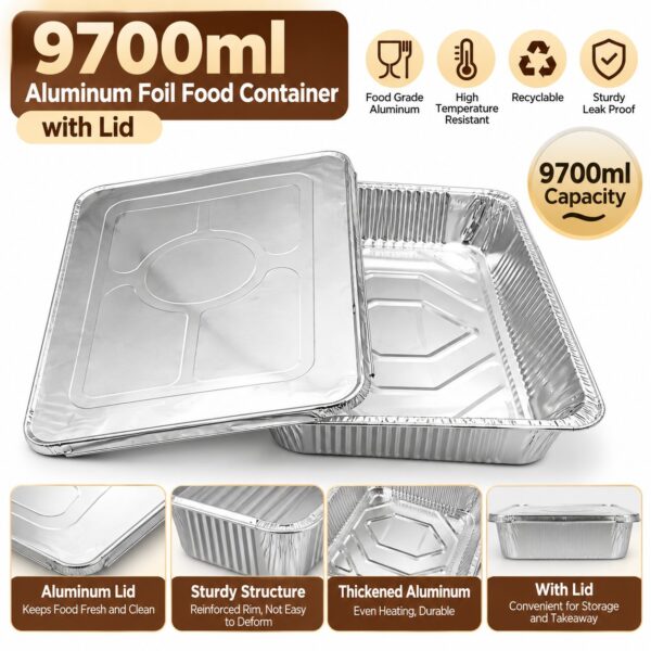 Aluminum food container