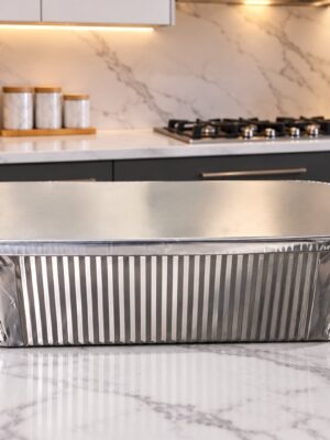 Aluminium foil container with lid (50pcs)