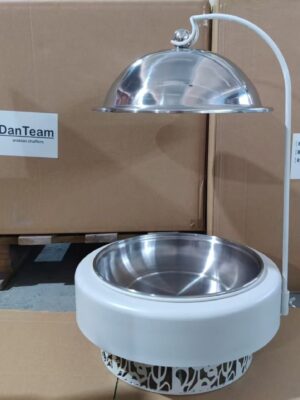 Arabian white and silver dish