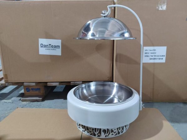 Arabian white and silver dish