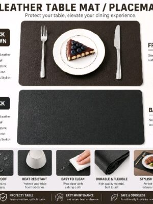 Leather table mat