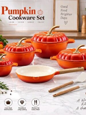 Pumpkin Castiron Set